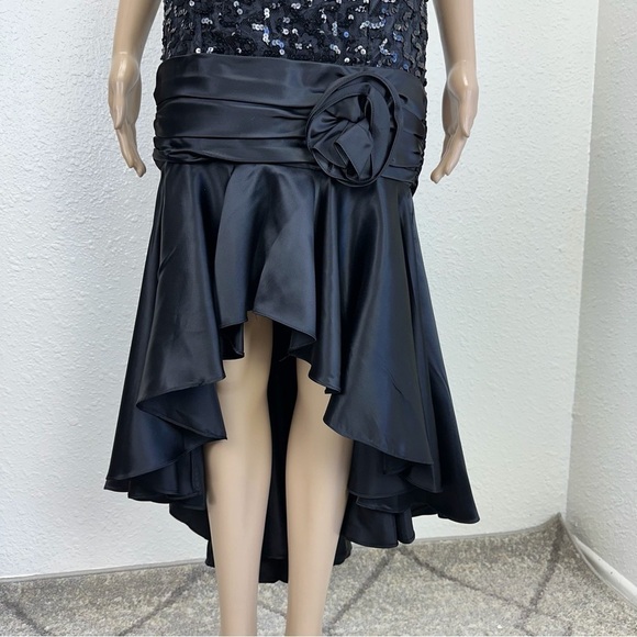 Vtg 80’s Gunne Sax Jessica M.Quintock Sequin Lace Satin party dress Whimsigoth - Picture 4 of 16